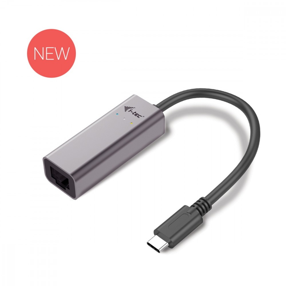 I-tec - usb c adapter metal gigabit ethernet, 1x usb-c do rj-45