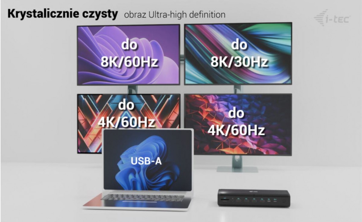 I-tec i-tec universalus 6x 4k ekranas ds+pd140w