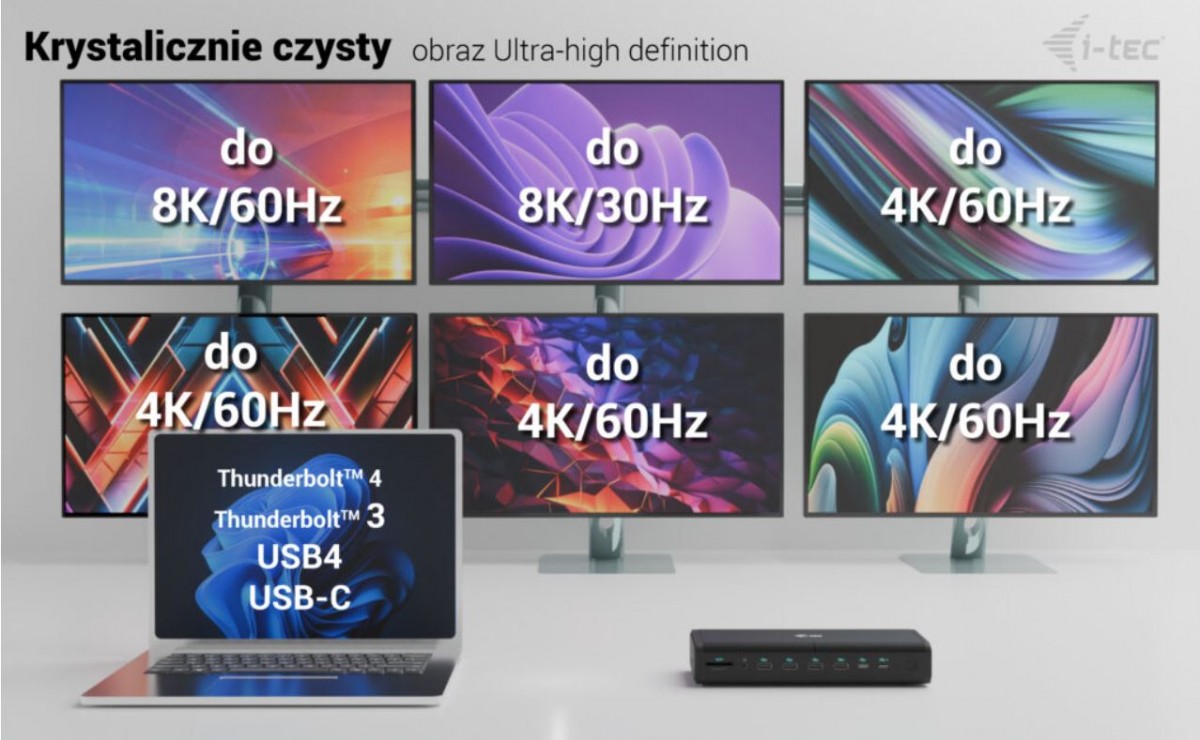 I-tec i-tec universalus 6x 4k ekranas ds+pd140w
