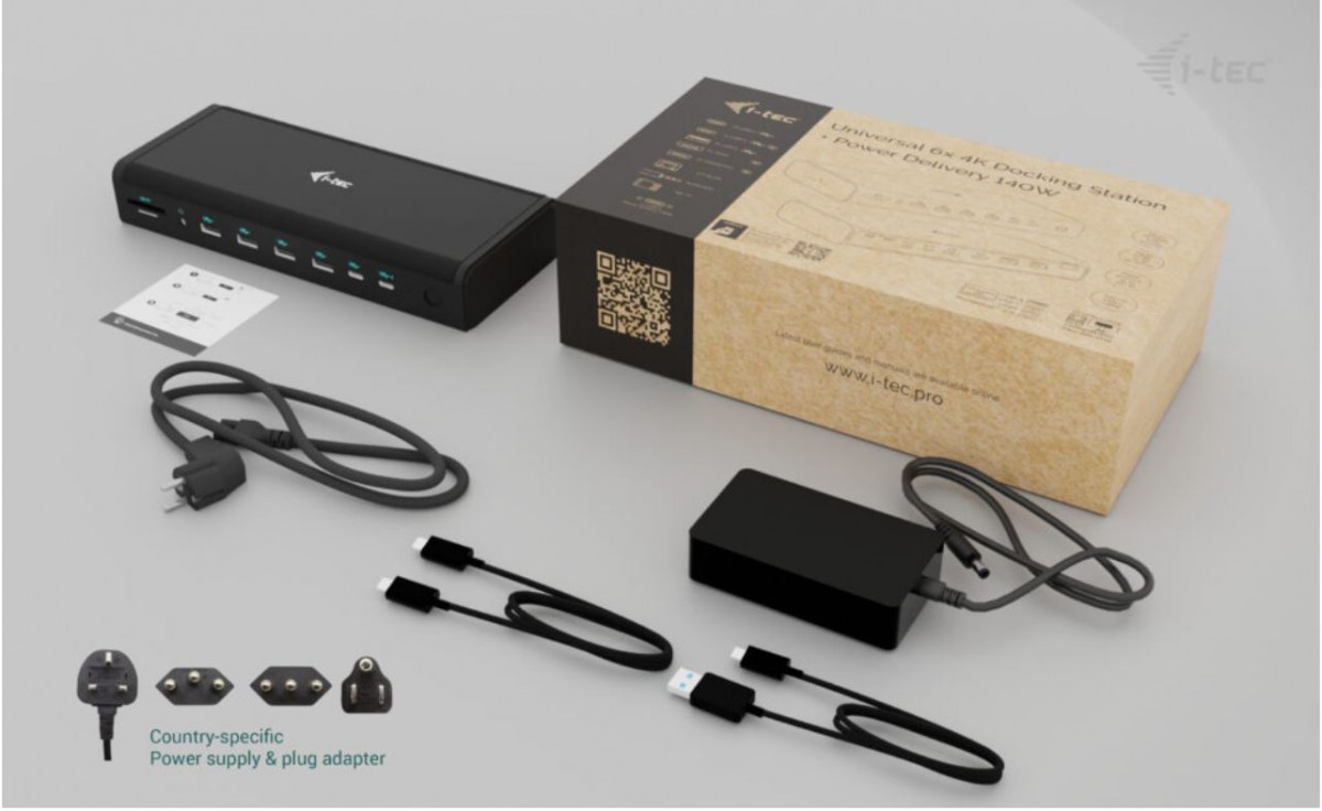 I-tec i-tec universalus 6x 4k ekranas ds+pd140w