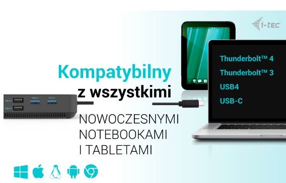 Usb šakotuvas i-tec c31tri4kdpdpro100, usb-c / hdmi