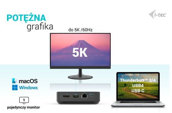 Usb šakotuvas i-tec c31tri4kdpdpro100, usb-c / hdmi