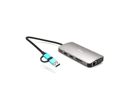 I-tec usb-c metal nano dock 3xdisplay+pd