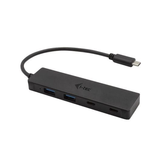 I-tec usb-c adapteris 2x usb 3.0 + 2x usb-c, usb 3.2 gen 1 (3.1 gen 1) type-c, usb 3.2 gen 1
