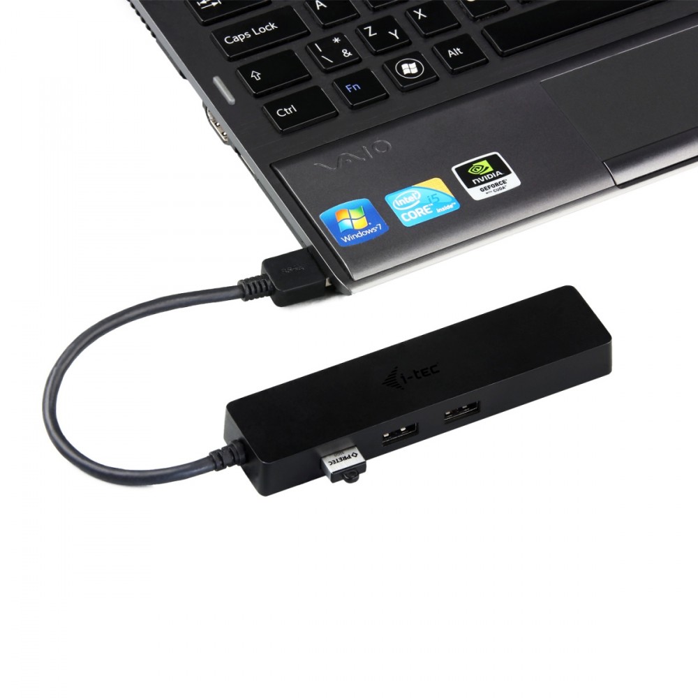 I-tec usb 3.0 metal hub 3 port with gigabit ethernet adapter