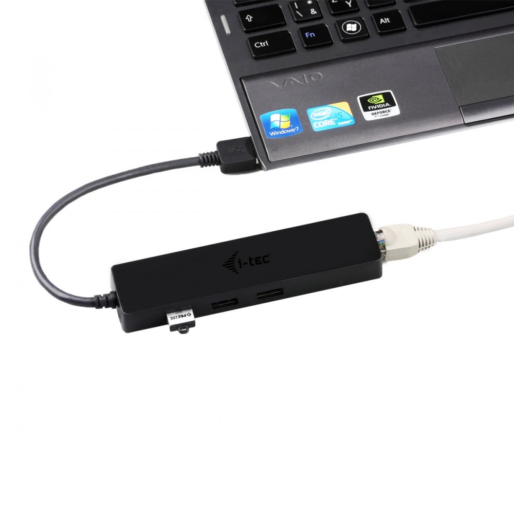 I-tec usb 3.0 metal hub 3 port with gigabit ethernet adapter