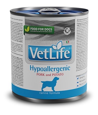 Farmina vet life hipoalergeninis maistas šunims su bulvėm ir antiena, 300 g