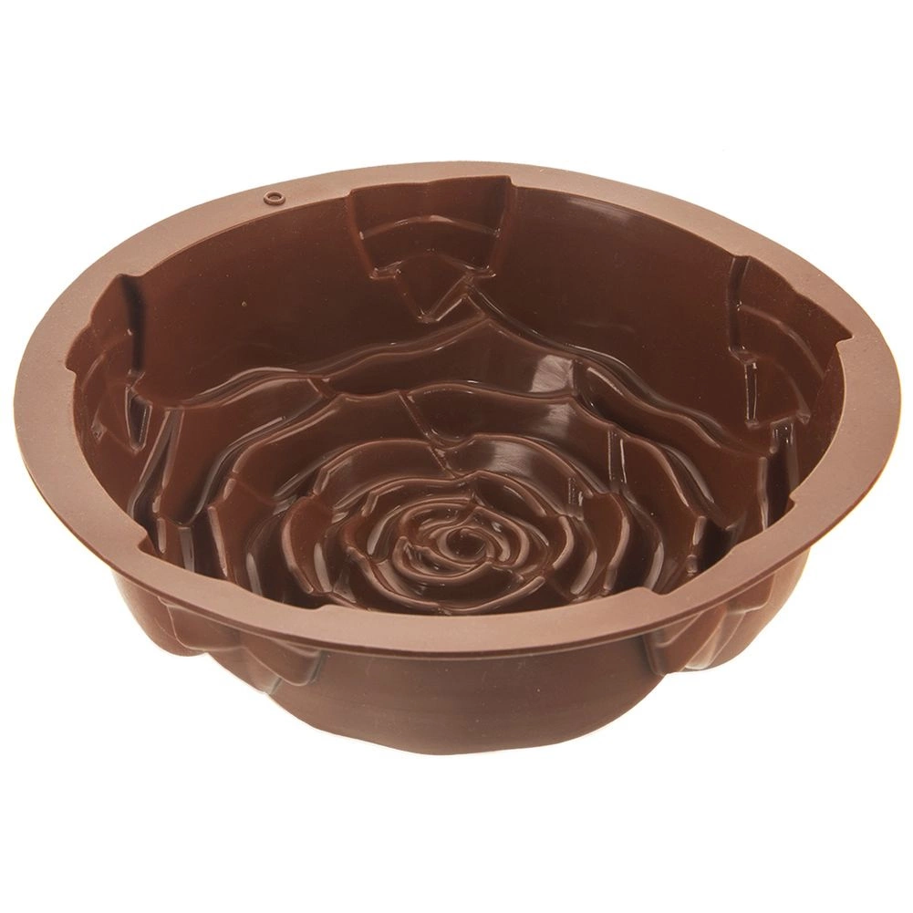 Silikoninė kepimo forma rožės formos 25 cm 2