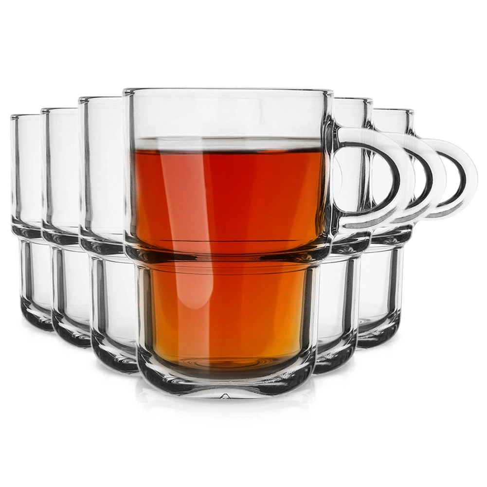 Stiklinės su rankena 350 ml, 6 vnt.