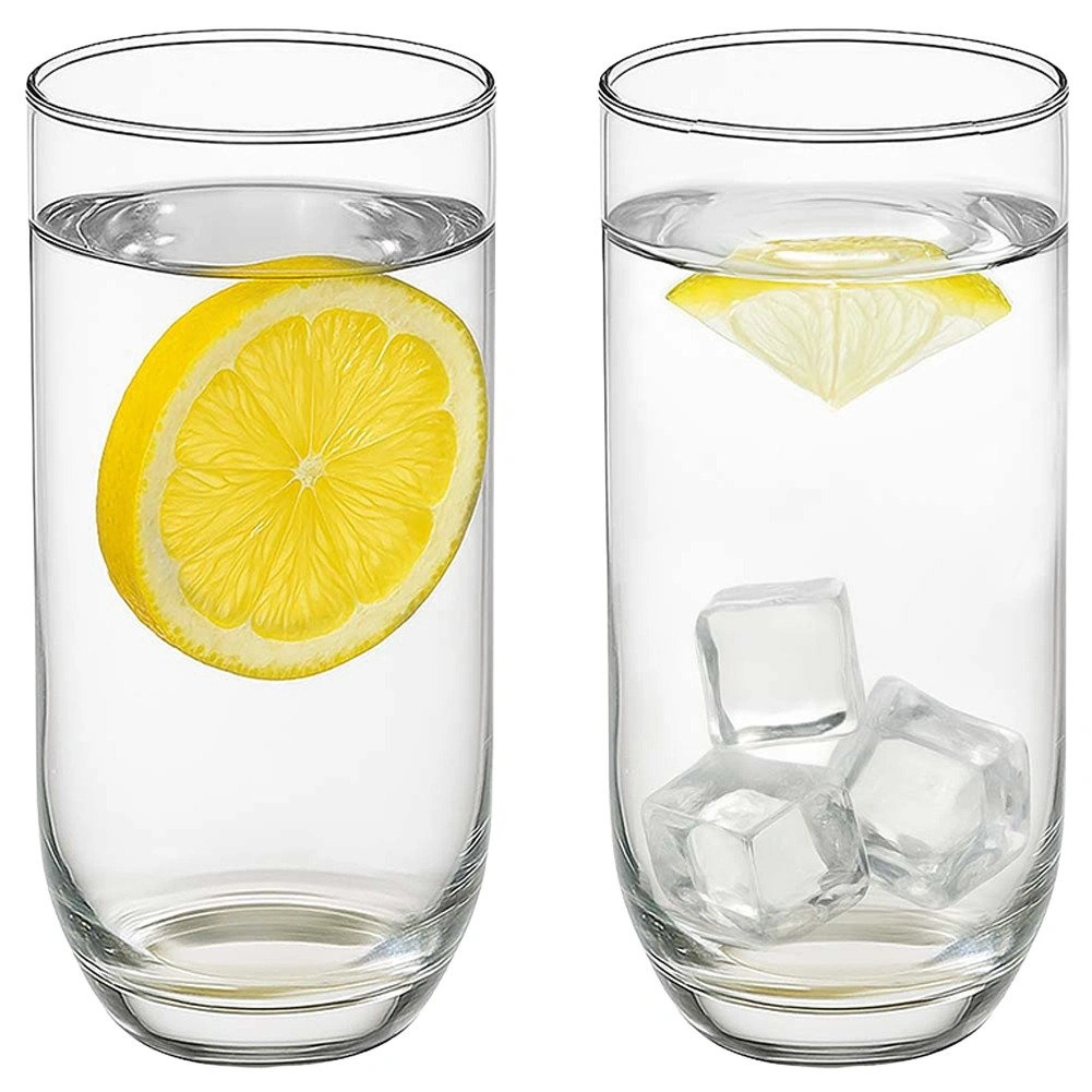 Stiklinės 400 ml, skaidrios, 7 × 7 × 14,5 cm, 6 vnt. 3