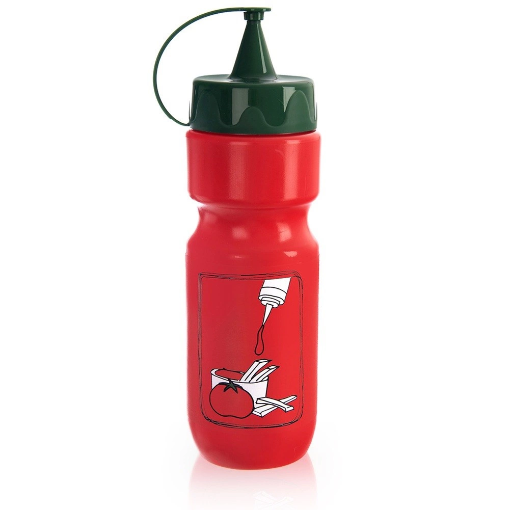 Raudonas padažo butelis 680 ml