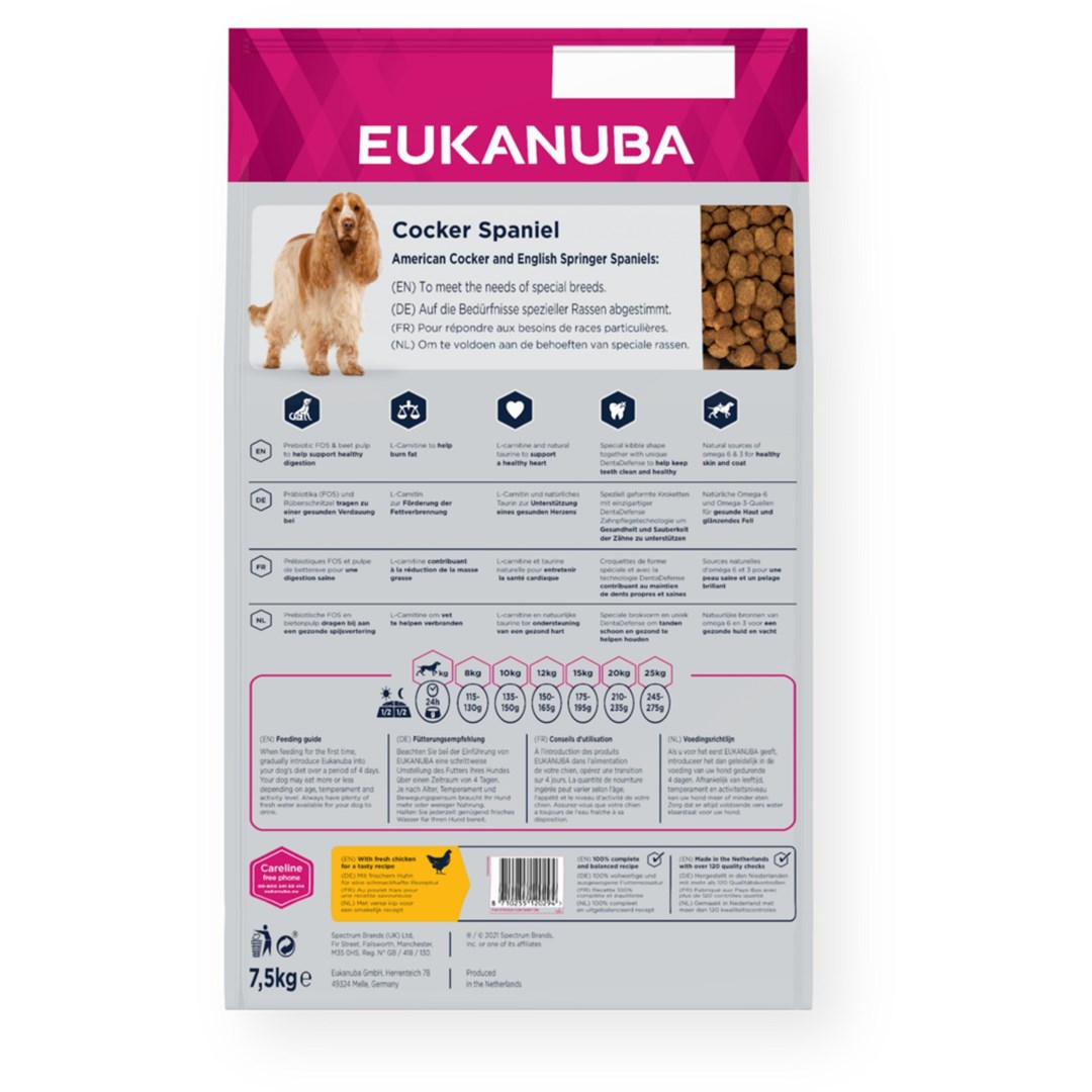 Eukanuba sausas maistas kokerspanielis, 7,5 kg