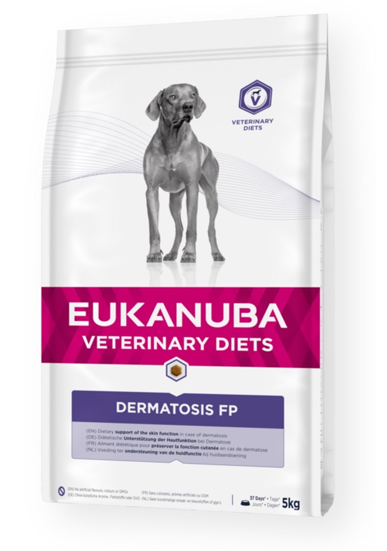 Eukanuba sausas maistas veterinary diets dermatosis fp, 5 kg