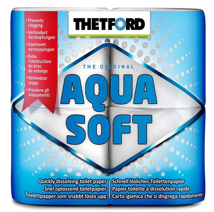 Tirpus tualetinis popierius Thetford Aqua Soft, 4 vnt.