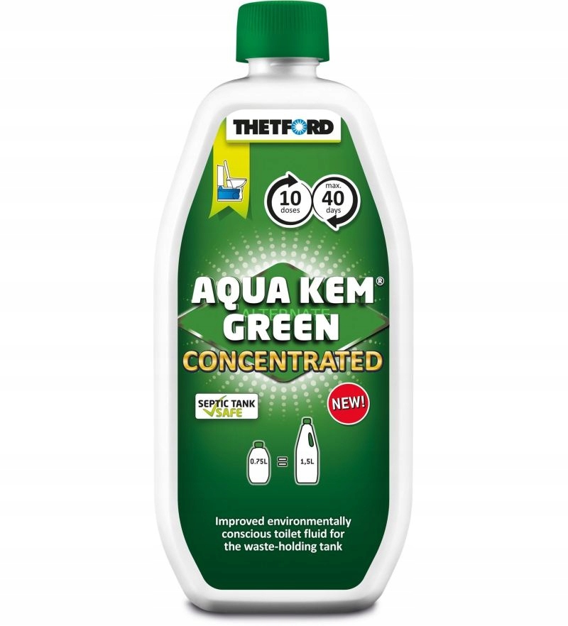 Thetford Aqua Kem Green" 0,75 litro koncentruotas skystis turistiniams tualetams