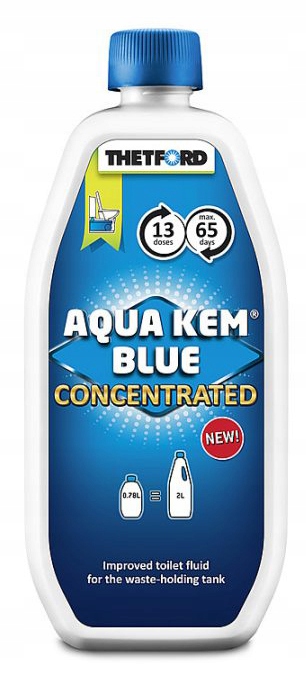 "Thetford Aqua Kem Blue" 0,78 l higieninis skystis kelioninio tualeto koncentrato 0,78 l kasetė