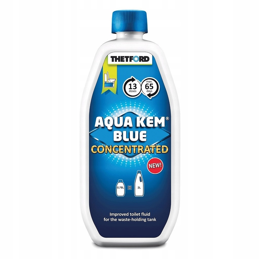 "Thetford Aqua Kem Blue" 0,78 l higieninis skystis kelioninio tualeto koncentrato 0,78 l kasetė