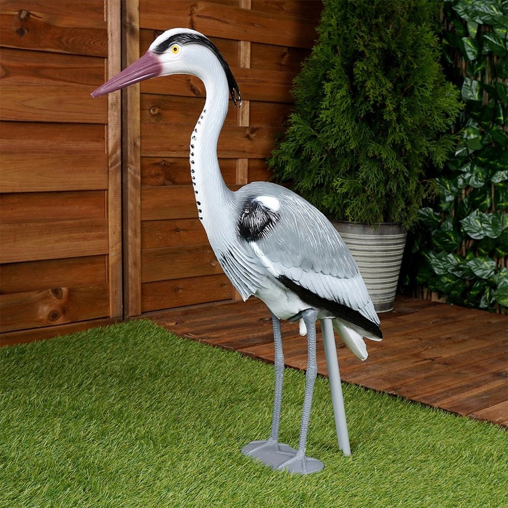 Sodo statulėlė garnys 72 cm