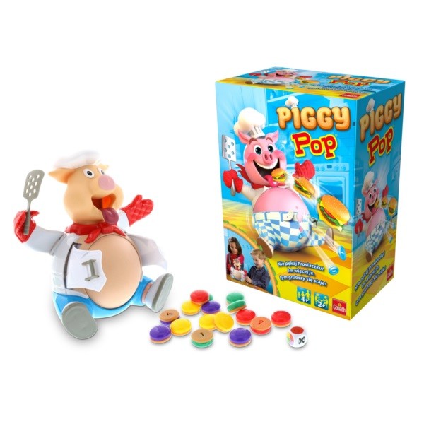 Stalo žaidimas vaikams piggy pop, spalvotas