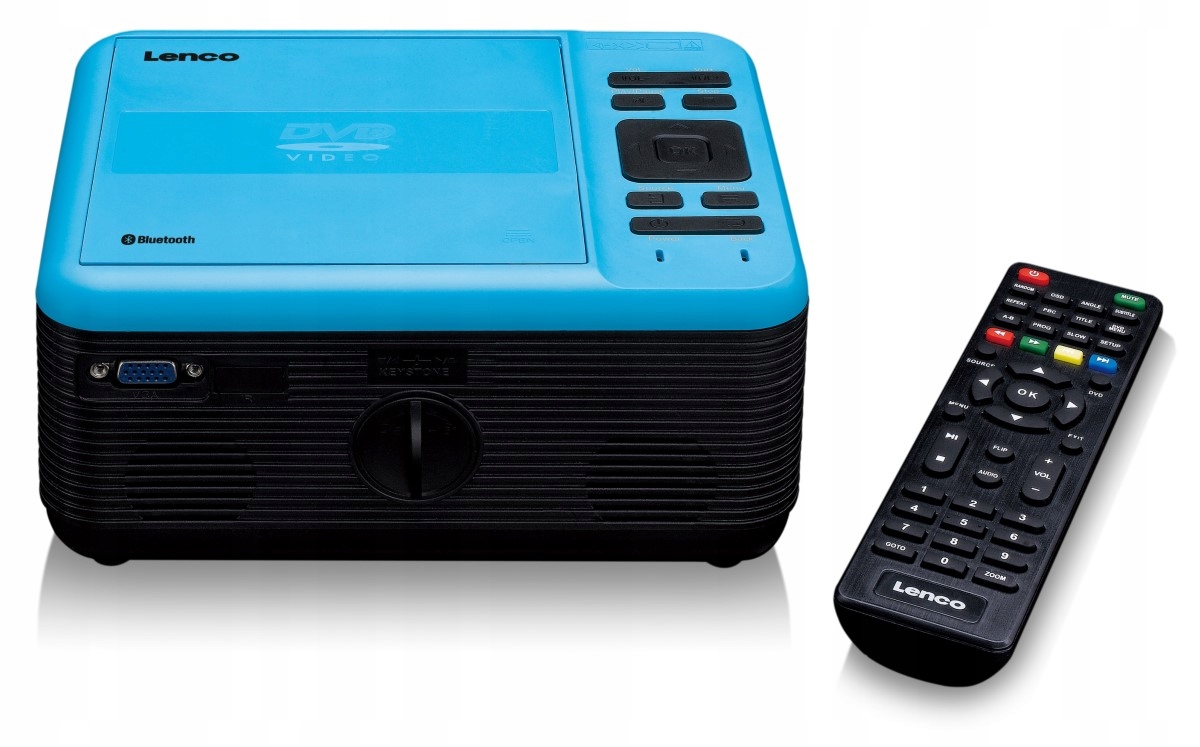 "Lenco LPJ-500BU" - LCD projektorius su DVD ir "Bluetooth