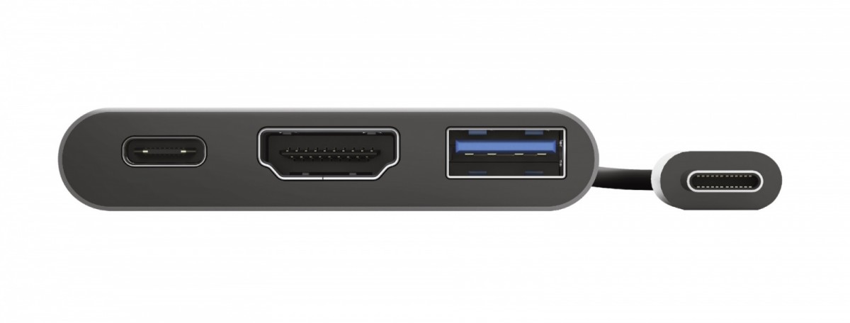 Adapteris trust dalyx 3-in-1 usb-c/usb-a/hdmi, 10 cm