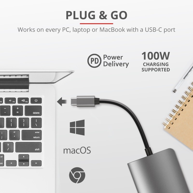 Trust dalyx 7-in-1 usb-c