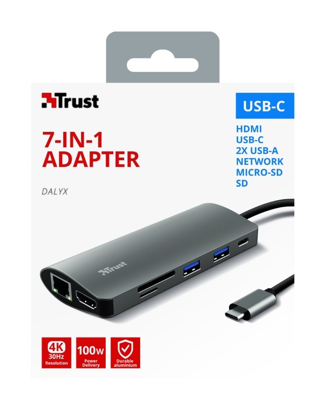 Trust dalyx 7-in-1 usb-c