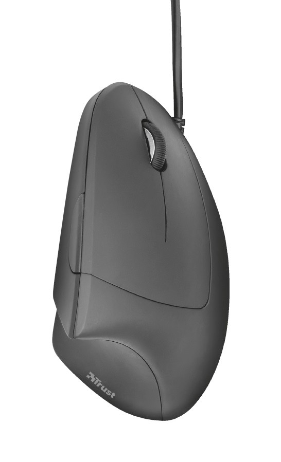 Vertikali pelė trust 22885, juoda