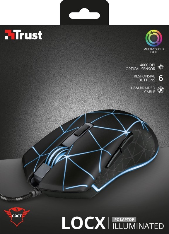 Žaidimų pelė trust 22988, juoda