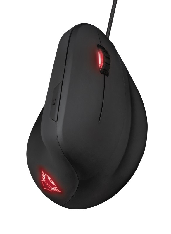 Vertikali pelė trust 22991, juoda