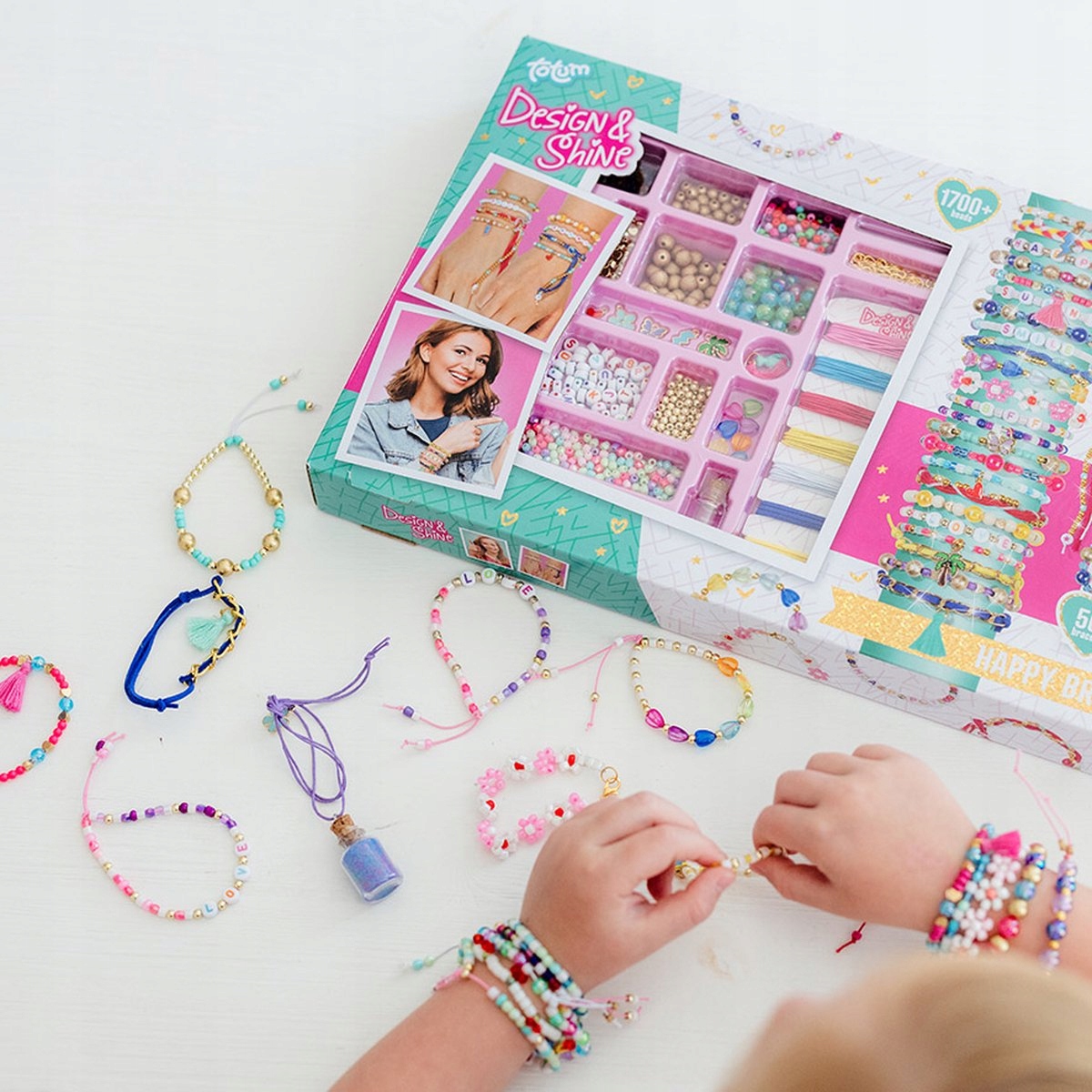 Apyrankių kūrimo rinkinys 'Lucky Bracelets', 50 vnt.