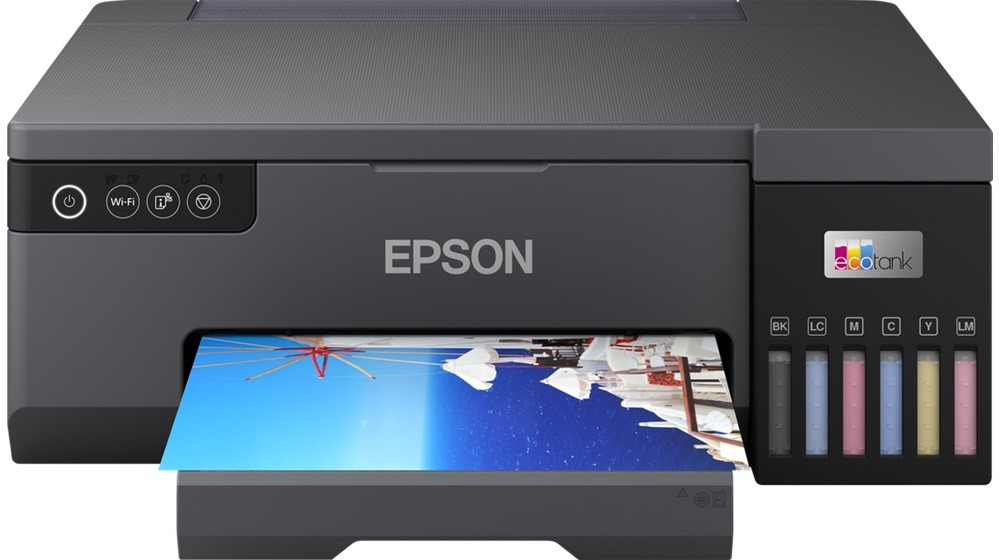 Rašalinis spausdintuvas epson ecotank l8050, black - multifunctional inkjet printer / photo printer