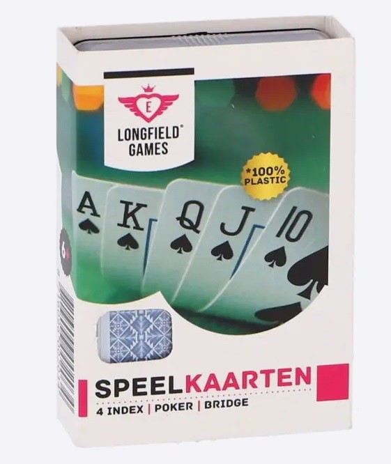 Longfield 100% plastikinės kortos su 4 indeksais