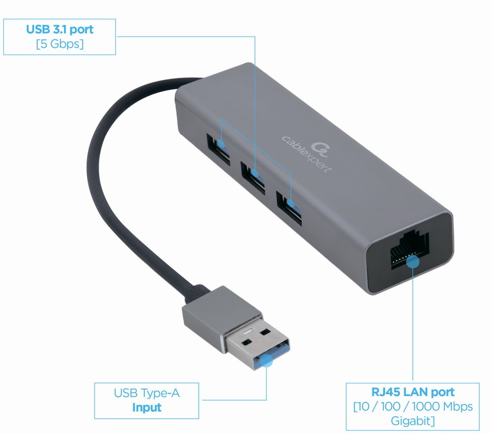 Cablexpert a-amu3-lan-01