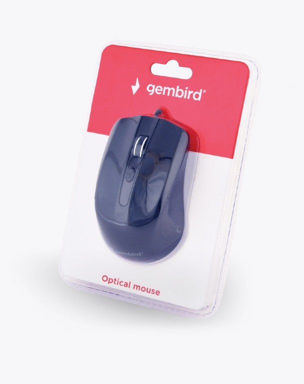 Optinė pelė gembird mus-4b-01, juoda
