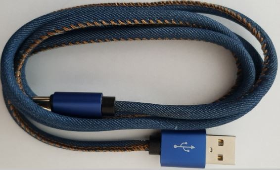 Tinklo laidas gembird cc-usb2j-amlm-2m-bl, usb-a/lightning, 2 m