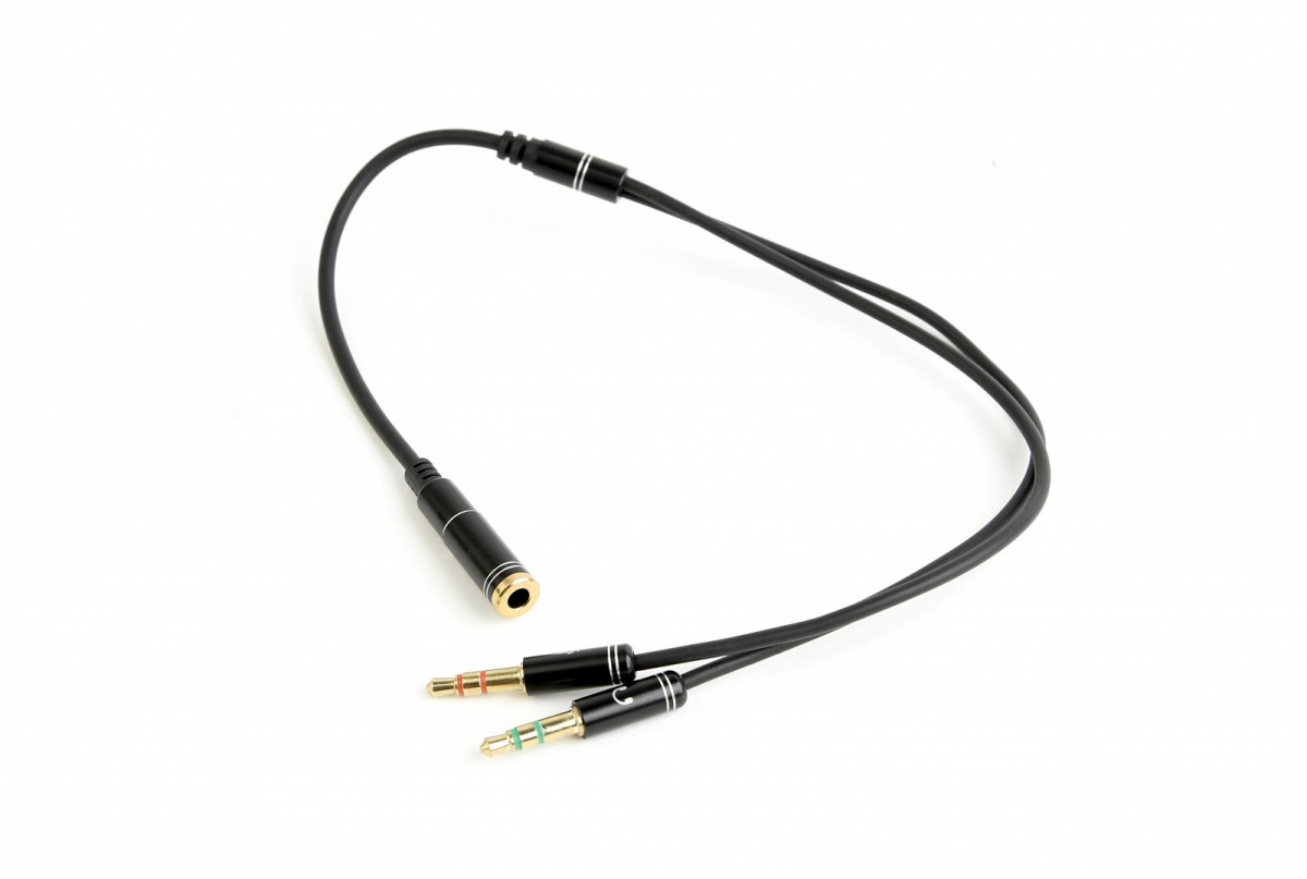 Audio laidas gembird cca-418m, aux 3.5 mm, 0.2 m