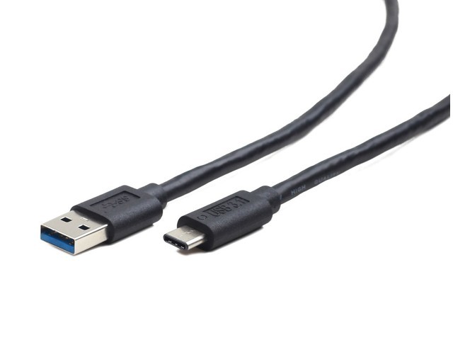 Maitinimo laidas ryšio kabelis gembird usb 3.0, skirtas type-c (am/cm), 1,8 m, juodas