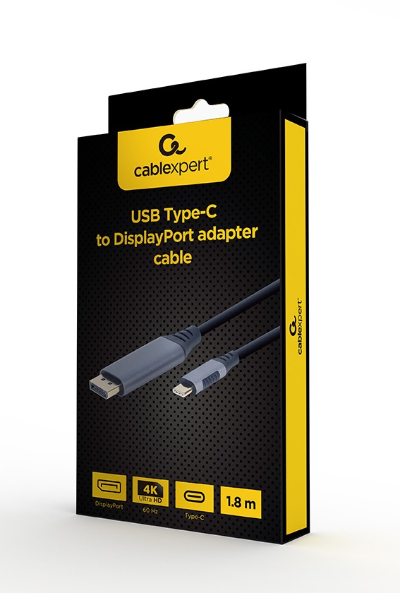 Maitinimo laidas gembird, usb-c/dp, 1.8 m