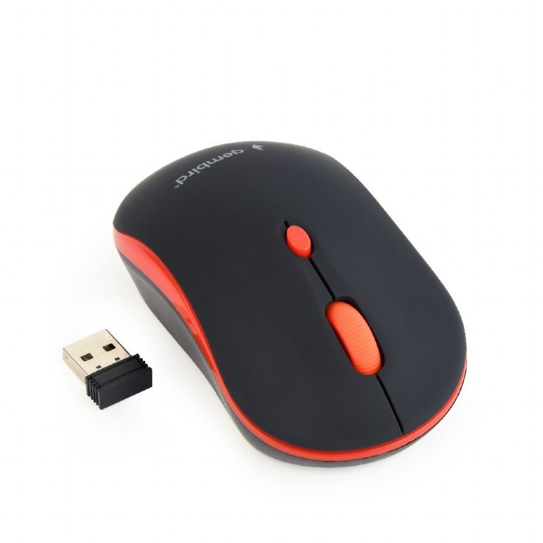 Belaidė pelė gembird musw-4b-03-r, raudona/juoda