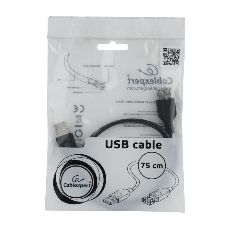 Gembird cc-usb2-amaf-75cm/300-bk