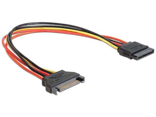 Tinklo laidas kabelis gembird sata 15 pin m - sata 15 pin f, 30 cm