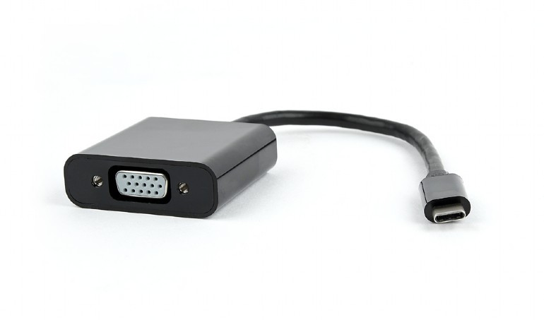 Tinklo laidas gembird ab-cm-vgaf-01, usb-c/vga, 0.15 m