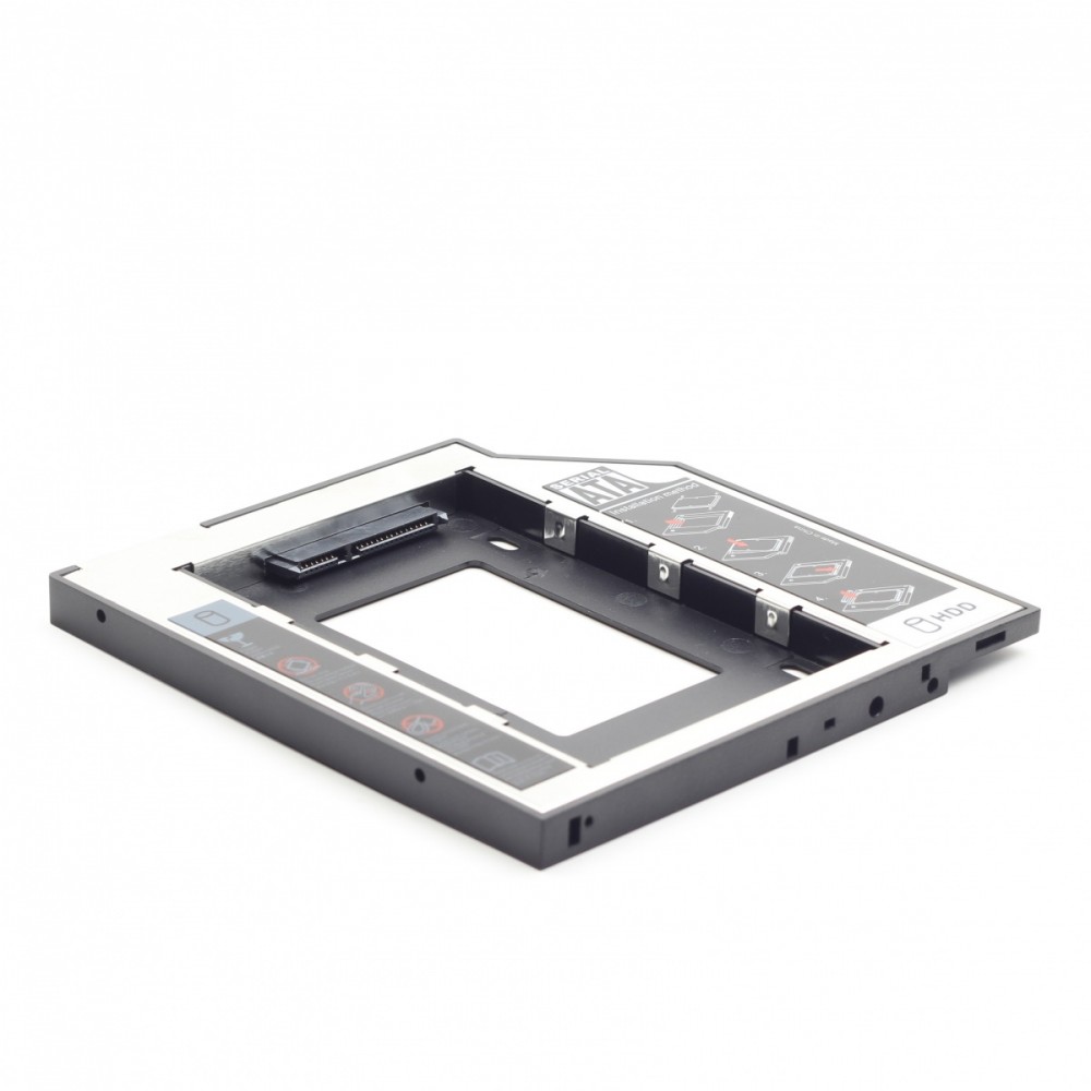 Gembird slim mounting frame for 2,5'' drive to 5.25'' bay