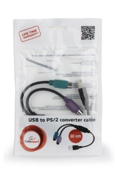 Maitinimo laidas gembird uaps12-bk, usb-a/mini-din, 0.3 m