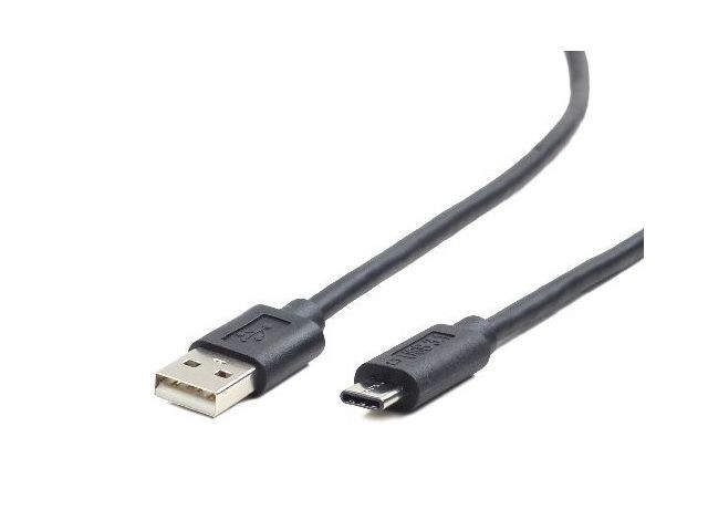 Kompiuterio laidas kabelis gembird usb 2.0 ac am-cm, 1 m, juodas