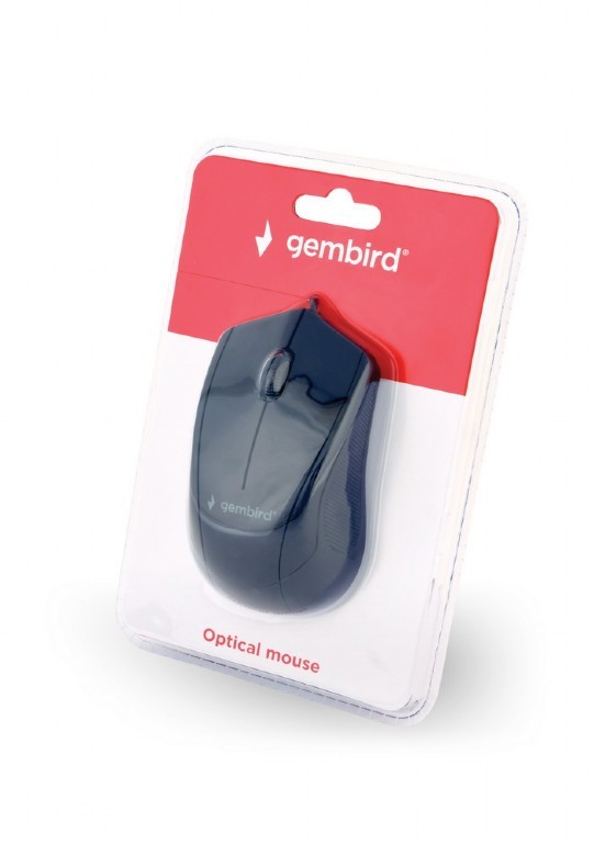Optinė pelė gembird mus-3b-02, juoda