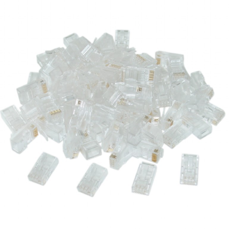 Priedas gembird lc-8p8c-002/100, rj45, 100 vnt.