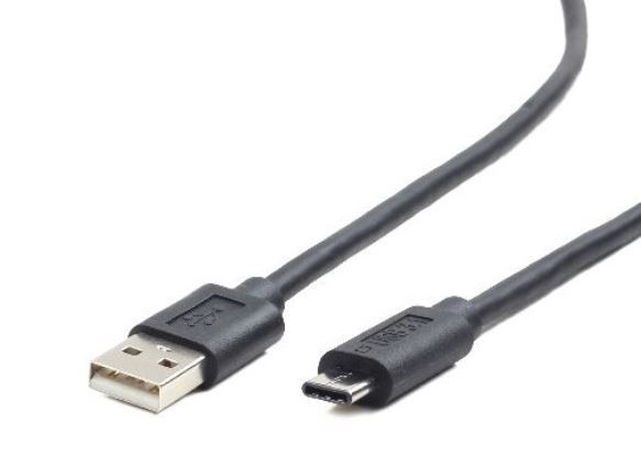Maitinimo laidas gembird cc-usb2-amcm-1m, usb-a/usb-c, 1 m