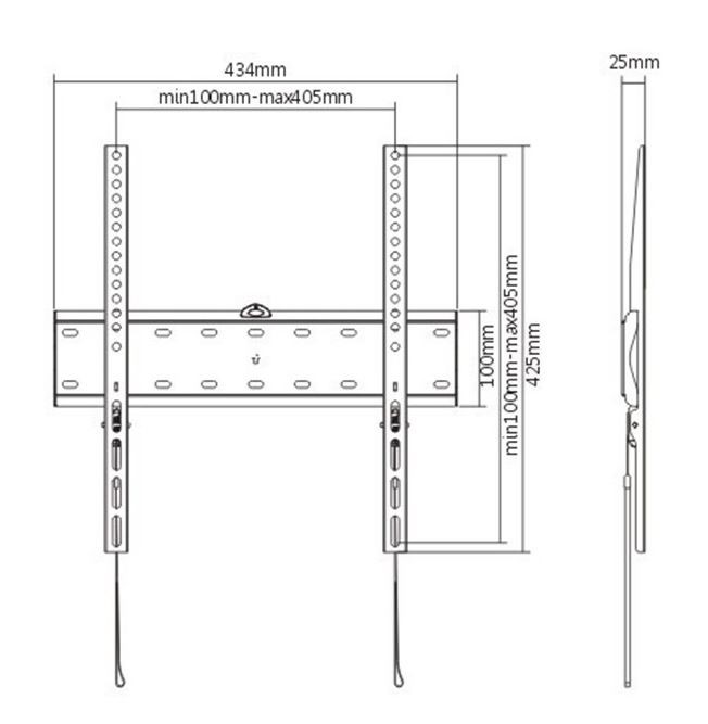 Tv laikiklis gembird wm-55f-02 32-55